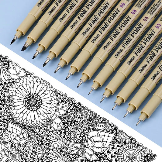 Line Drawing Pen Art Pigment Ink Drawing Waterproof Art Architecture School Supplies Paint Brushes Pinceles Painting Supplies