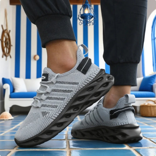 Men's Trendy Sneakers Lightweight Running Trainers Shock Absorbing Basketball Shoes New Arrival Breathable Mesh Chic Sneakers