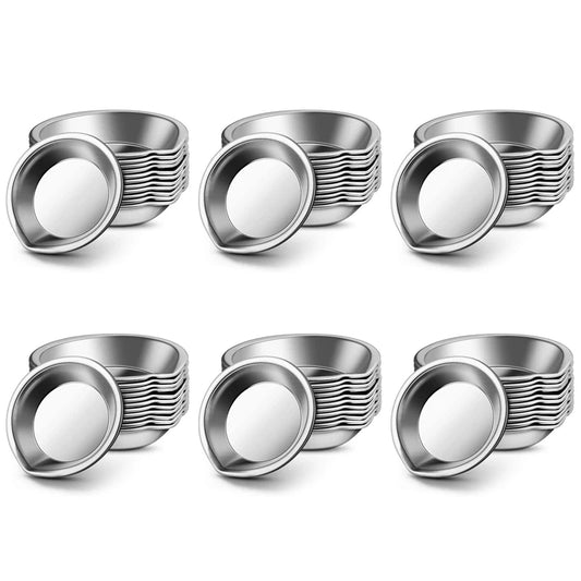 10/20Pcs Stainless Steel Artist Palette, Round Paint Mixing Tray for Watercolor Oil Acrylic, Durable Art Supplies Artists DIY Cr