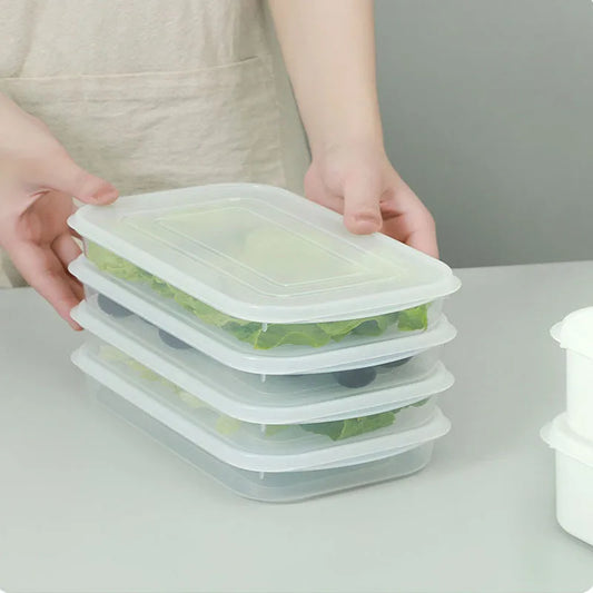 Kitchen Food Sealed Crisper Containers Fresh Fruit Vegetables Steak Meat Storage Box Refrigerator Organizer Accessories