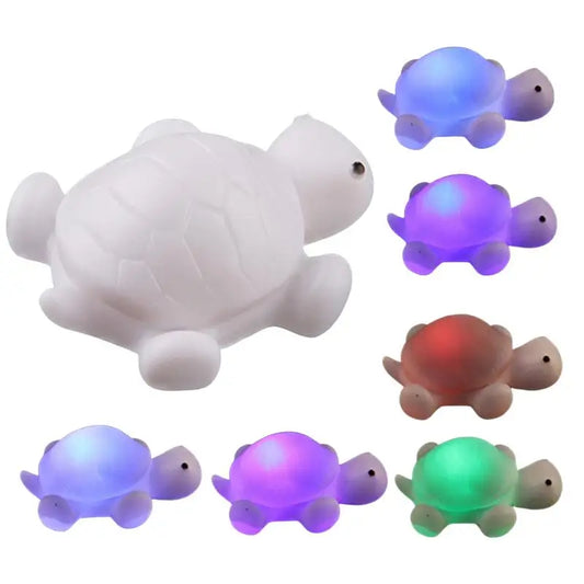 LED Turtle Night Light Colorful Turtle Night Light 7 Colors Night Light Children's Bedroom Living Room Decoration Gift LED Light