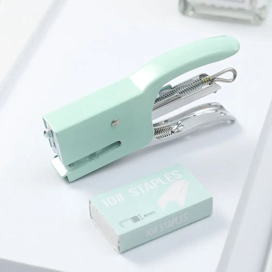Paper Binding Stationery Hand Pliers Paper Staplers Paper Binder Set Hand-Held Stapler School Supplies Office Binding Tools