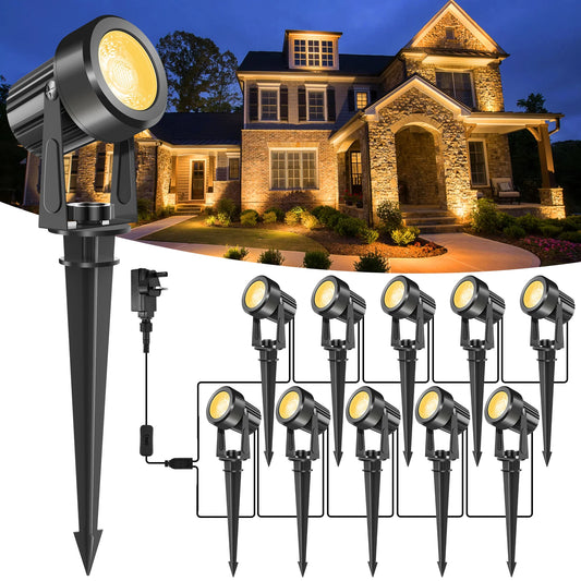 2/4/6/8/10 Lights Low Voltage Landscape Lighting 12V/27V Outdoor Lamp Garden Decoration Outdoor Lighting 800LM Landscape Light
