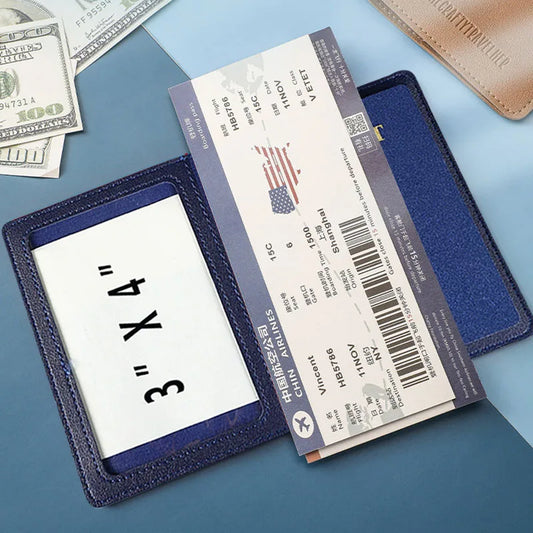 Passport Holder Cover Wallet Travel Essentials RFID Blocking Leather Card Case International Travel Must Haves Travel Accessorie