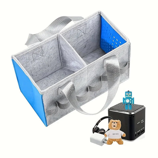 1PC Reusable Bottle Bag Felt Bottle Basket Handbag  Musical Toy Storage Bag For Tonies Characters Home Travel Storage Bags