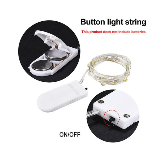 Luces LED Copper Wire Fairy Lights Battery Powered LED String Lights Party Wedding Indoor Christmas Decoration Garland Lights