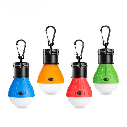 Camping Lantern Outdoor Light Battery Powered Lights Multicolor Waterproof Lighting Mini Portable LED Lamp Bulb Emergency Light