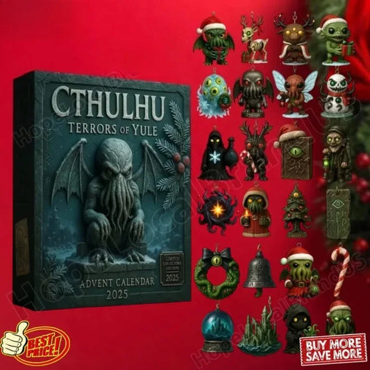 Cthulhu: Terrors of Yule – Advent Calendar : Coastal Holiday Decor Calendario Adviento Christmas Decoration 2025 Elf