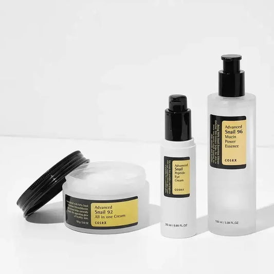 Advanced Snail Essence Skin Care Collagen 92 Face Cream Toner Cleanser SunScreen Sensitive skin Moisturizing Firming Smoothing