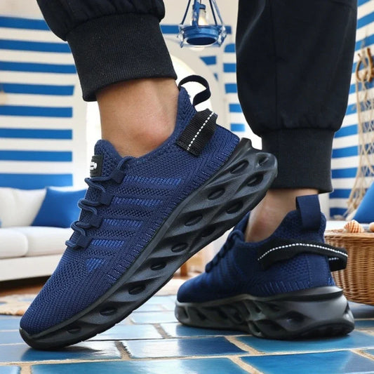 Men's Trendy Sneakers Lightweight Running Trainers Shock Absorbing Basketball Shoes New Arrival Breathable Mesh Chic Sneakers