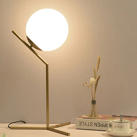 Modern Nordic Eye-Caring Gold Table Lamp for Rooms