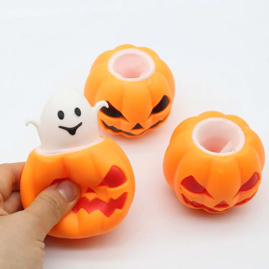 Halloween Pumpkin Ghost Squeeze Decompression Toy