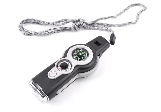 Multi-Functional Survival Whistle for Outdoor Camping