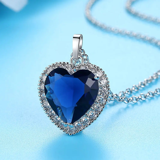 Titanic Heart of the Ocean Pendant Necklace for Women
