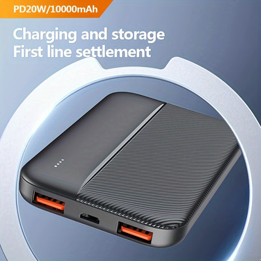 Fast Charging Power Bank, 10000mAh High-Capacity External Battery, Portable Backup Charger, Mobile Energy Source For iPhone, For Android Phones & Other For Smart Devices