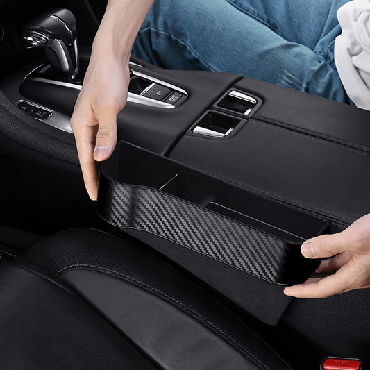 Car Seat Gap Organizer with Cup Holder - Lightweight ABS Storage Box for Console Side Pockets, Front Seat Accessory for Enhanced Organization, Car Storag