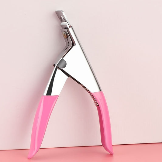 1pc Professional Straight Edge Nail Clippers, Metal Blade, Unscented, for Acrylic & Fingernail Cutting, Modern Style Manicure Cutter, Guillotine Cut False Nails Tool