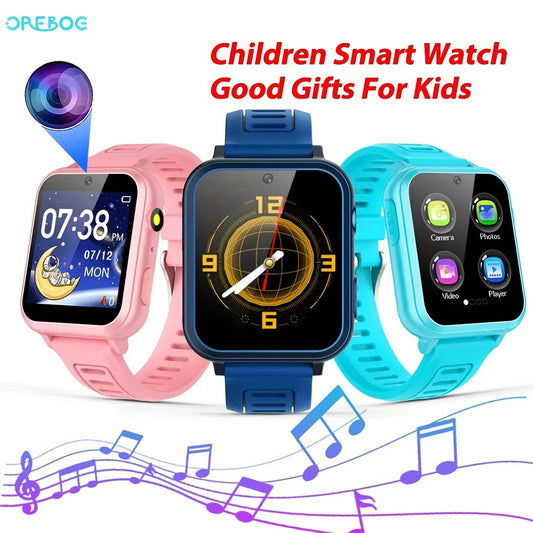 Teenagers Game Smart Watch With 24 Puzzle Games, HD Touch Screen Camera, Music Player, Pedometer Alarm Clock, Calculator Flashlight 12/24 Hr Students Watches, Gift For Boys Girls, Fitness Tracker Watch