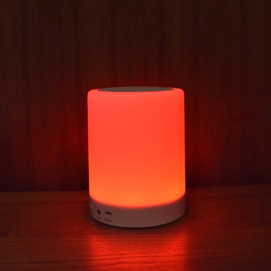 Bluetooth Speaker with Touch Control and Colorful Lamp